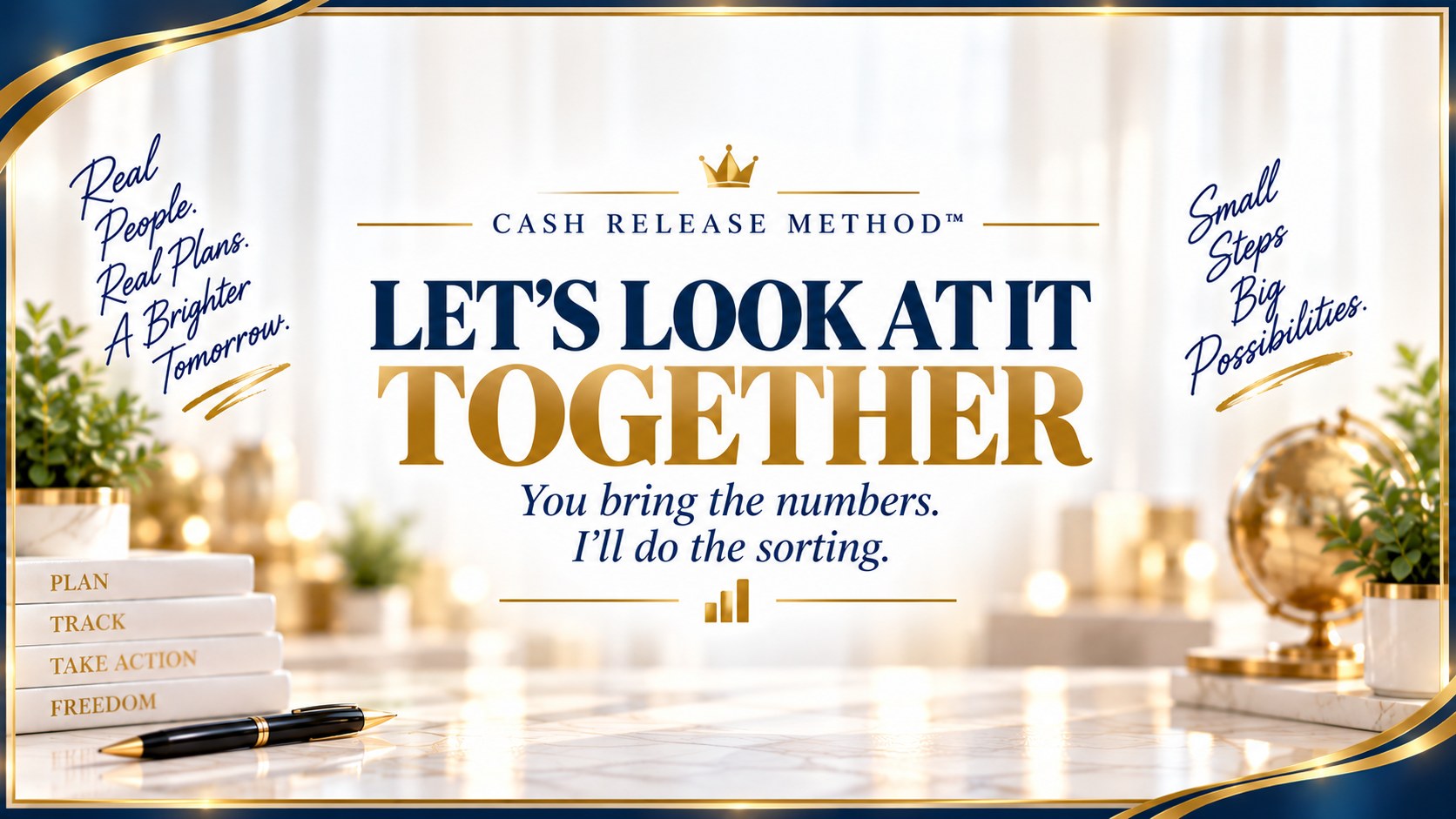 Let's look at it together. You bring the numbers. I'll do the sorting.